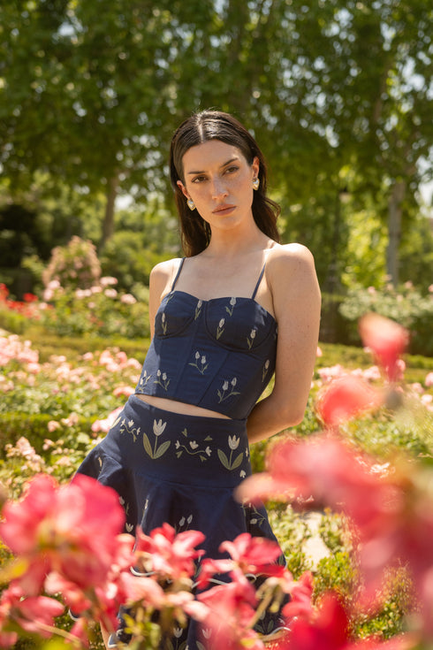 Corset Lovely Tulip Navy